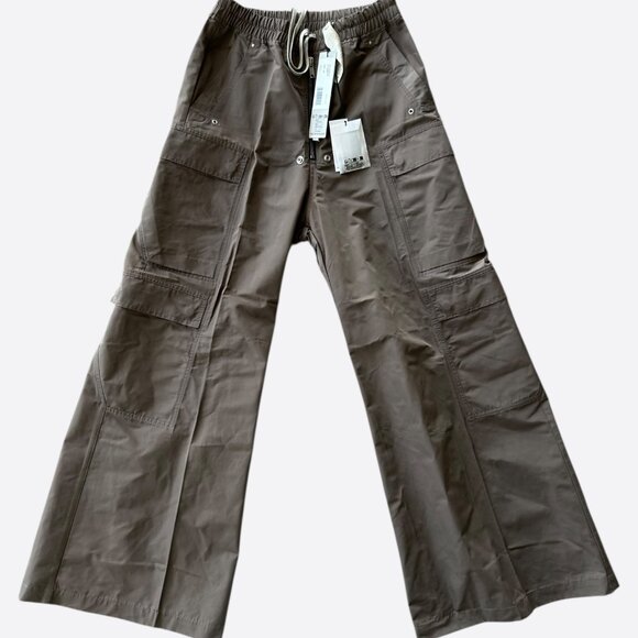 Rick Owens Dust Brown Cargo bela Wide Pants